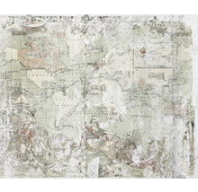 Tapeta s mapou světa s mapou světa a historickými motivy