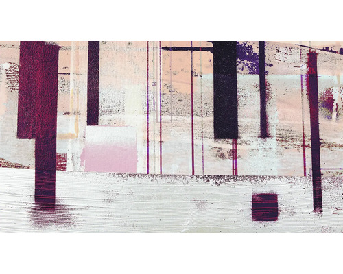 Abstraktní malba s geometrickými tvary