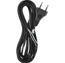 Černý napájecí kabel se zástrčkou