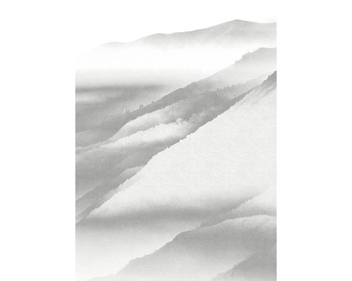 Ilustrace hor v mlze