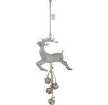 Vánoční ozdoba se sobem a zvonečky