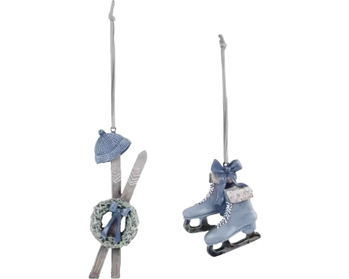 Dekorativní vánoční ozdoby se zimními motivy k zavěšení