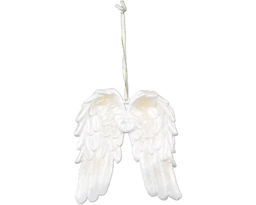 Závěsná dekorace křídla andělská, plast, champagne Dekorativní andělská křídla k zavěšení