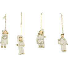 Vánoční přívěsky s motivem andělů k zavěšení