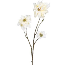 Dekorativní větev umělé květiny s bílými květy