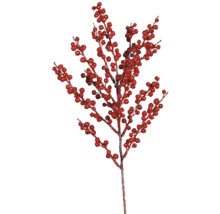 Dekorativní větev s červenými bobulemi k dekoraci