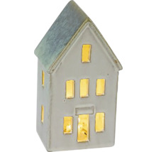 Dekorativní keramický dům s osvětlením oken