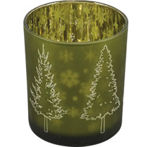 Svícen se vzorem vánočního stromku