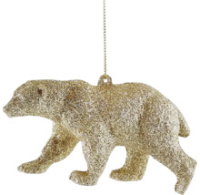 Dekorativní medvěd k zavěšení jako vánoční ozdoba