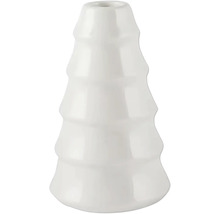 Dekorativní bílá váza se stupňovitým tvarem