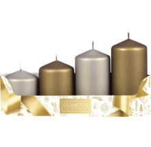 Sada adventních svíček v odstupňované velikosti