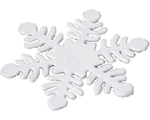 Přízdoba vločka kovová Dekorativní přívěsek ve tvaru sněhové vločky