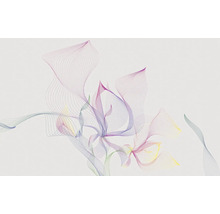 Abstraktní zobrazení květiny z jemných linií