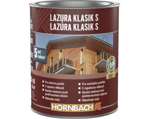 Lazura na dřevo pro venkovní použití v plechovce