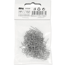 Spony pro svářečku plastů, 100 kusů, průměr 0,8 mm