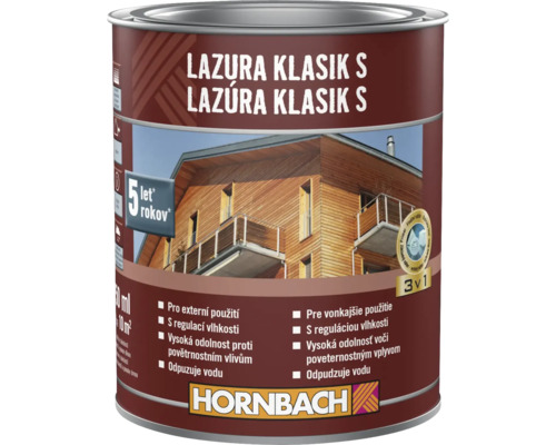 Lazura na dřevo v barevném kbelíku pro venkovní použití