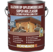 Lazura na dřevo v plechovce s nápisem Super Holzlasur a logem Hornbach