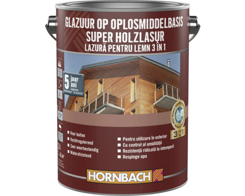 Lazura na dřevo pro venkovní použití v plechovce od společnosti Hornbach