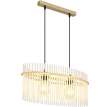 Závěsná lampa se dvěma světly a dekorativními prvky