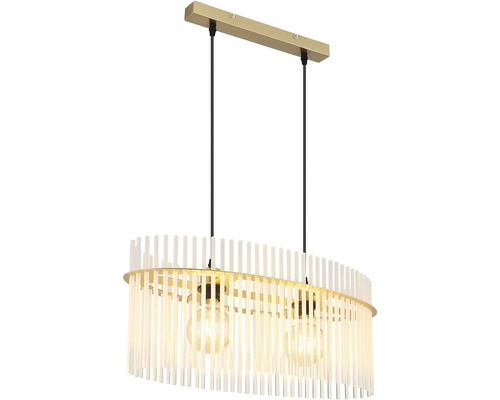 Závěsná lampa se dvěma světly a dekorativními prvky