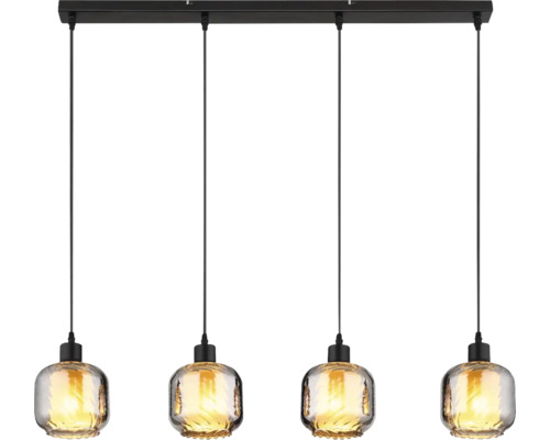 Závěsné svítidlo se čtyřmi skleněnými stínidly