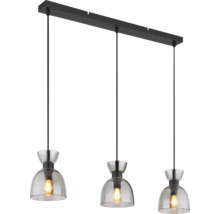 Závěsné svítidlo se třemi lampami a skleněnými stínidly