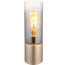 Stolní lampa se skleněným válcem a světelným zdrojem