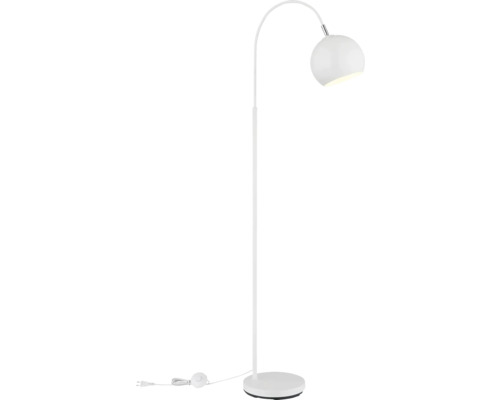 Stojací lampa s kulatým stínidlem