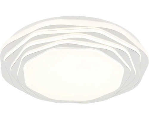 LED stropní svítidlo Globo 48036-36 FLORDELIS 36 W 3200 lm 2700-6000 K chrom/bílé Moderní stropní svítidlo se zakřiveným designem