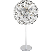 Dekorativní stolní lampa v moderním designu s křišťálovými prvky