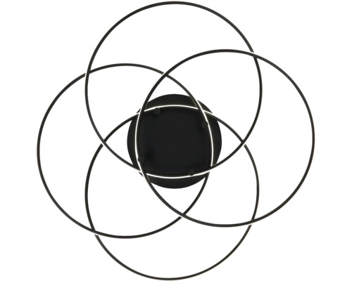 Stropní svítidlo s geometrickým designem a kruhovými prvky