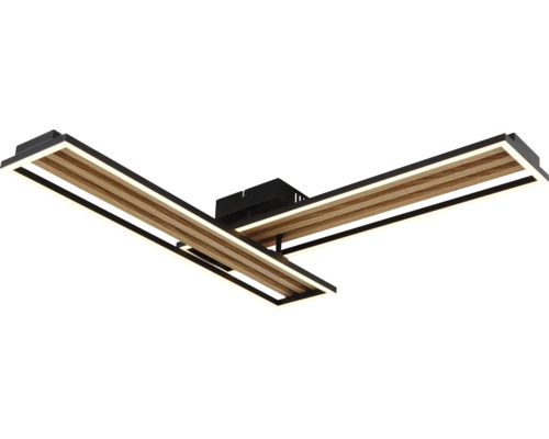 LED stropní svítidlo s dřevěným vzhledem a moderním designem