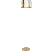 Stojací lampa s křišťálovým skleněným stínidlem a podstavcem