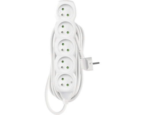 Prodlužovací kabel s pěti zásuvkami a kabelem