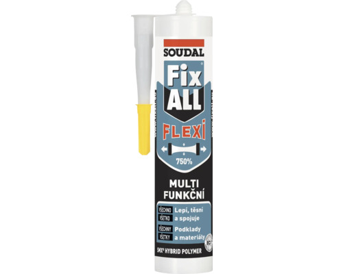 Lepicí tmel SOUDAL Fix All Flexi 290 ml tmavě hnědý Kartuše lepidla Soudal Fix All Flexi