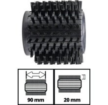 Kartáčový válec o šířce 90 milimetrů a průměru 20 milimetrů