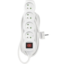 Prodlužovací kabel se čtyřmi zásuvkami a spínačem