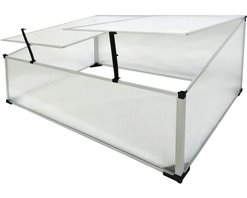 Mini skleník s hliníkovým rámem a průhlednými stěnami