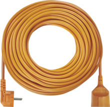 Prodlužovací kabel stočený s vidlicí a zásuvkou