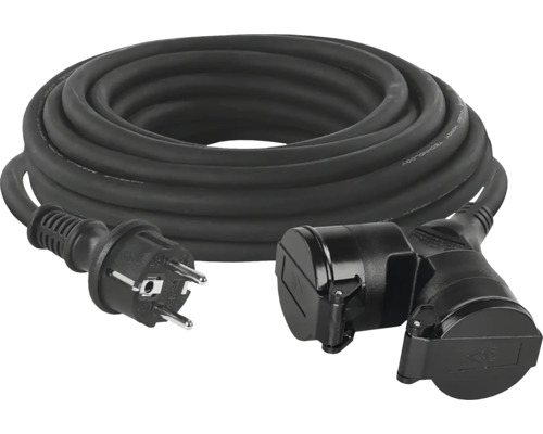 Prodlužovací kabel s ochrannou kontaktní zástrčkou a zásuvkou