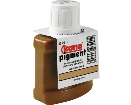 Tekutý pigment karamelové barvy v 80mililitrové lahvičce