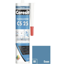 Ceresit Flexsilicone CS 25 sanitární a obkladový silikon, barva Ocean