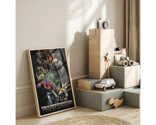 Zarámovaný plakát Transformers: Vzestup Bestií v dětském pokoji