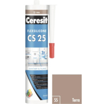 Ceresit Flexsilicone CS 25 sanitární a obkladový silikon, barva Terra