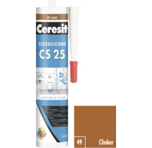 Ceresit Flexsilicone CS 25 sanitární a obkladový tmel, barva clinker