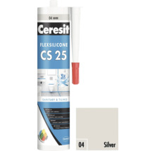 Ceresit Flexsilicone CS 25 sanitární a spárovací silikon, odstín stříbrná