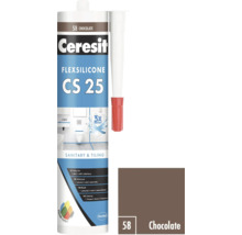 Ceresit Flexsilicone CS 25 sanitární a spárovací silikon, odstín čokoláda