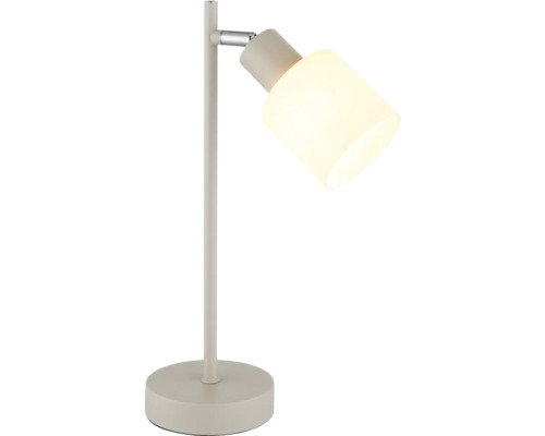 Stolní lampa s kulatou základnou a nastavitelnou hlavou svítidla