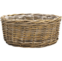 Košík z pleteného materiálu s plastovou vložkou