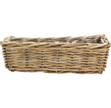 Obdélníkový květináč z ratanu